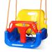 3in1 Babyschaukel mit Rückenlehne, Sicherheitsbügel und 3-Punkt-Gurt – mitwachsender Kinderschaukelsitz für Garten und Outdoor