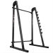 Mehrstufiger Langhantelständer aus Stahl mit integriertem Klimmzugstangen-Aufsatz für Krafttraining und Home Gym