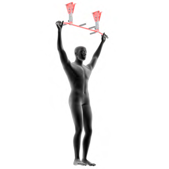 Dummy an Klimmzugstange - Holding L-Sit