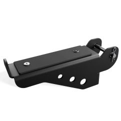 Höhenverstellbare Hantelablage aus Stahl mit Kunststoffauflage und Sicherungspin für Black-Line Power Racks