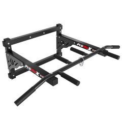 ProMaX Klimmzugstange zur Wandmontage aus Stahl mit Multi-Grip-Griffen und Halterung für Boxsack, Fitnessgerät für Homegym