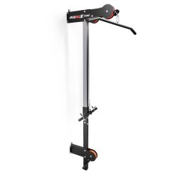 Oberer und unterer Kabelzugturm zur Wandmontage mit breiter Latzugstange für Home Gym Krafttraining
