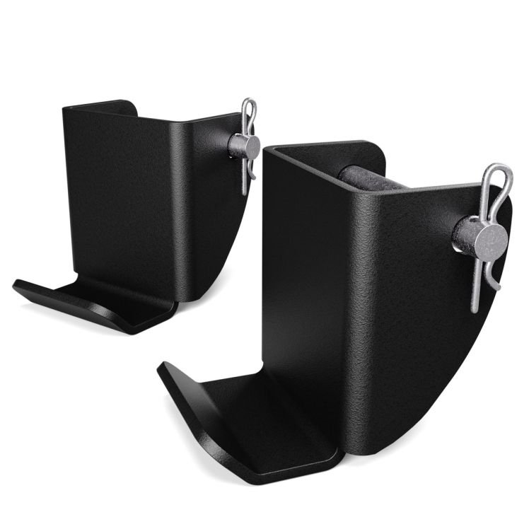 Hantelhalterung für Black Line Pro Power Rack zur sicheren Ablage der Langhantel