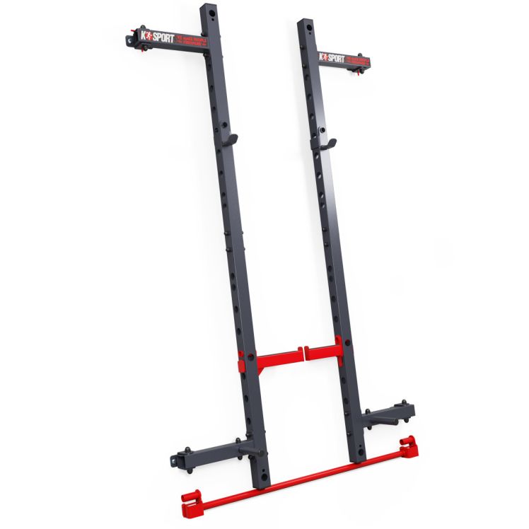 Faltbares Half Rack zur Wandmontage zusammengeklappt