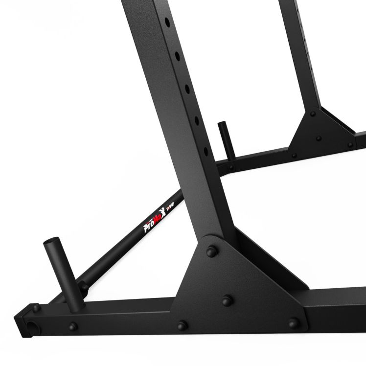 Bodenstütze Half Rack mit Hantelscheibenhalterung
