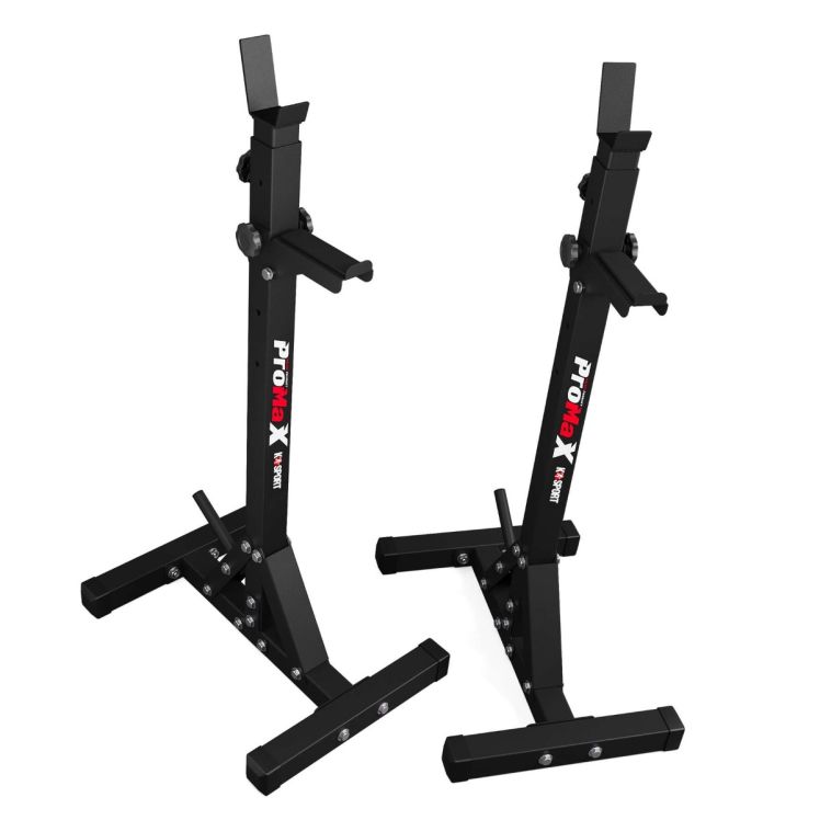Seitenansicht des K-Sport Hantel Racks mit Scheibenhalter