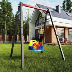 Garten Babyschaukel 3-in-1 mit Metallgestell