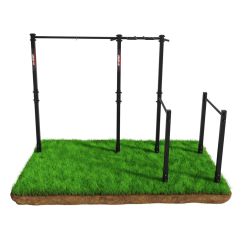 Stationäres Turngerät Garten Mit Monkey Bar Klimmzugstange + Barren