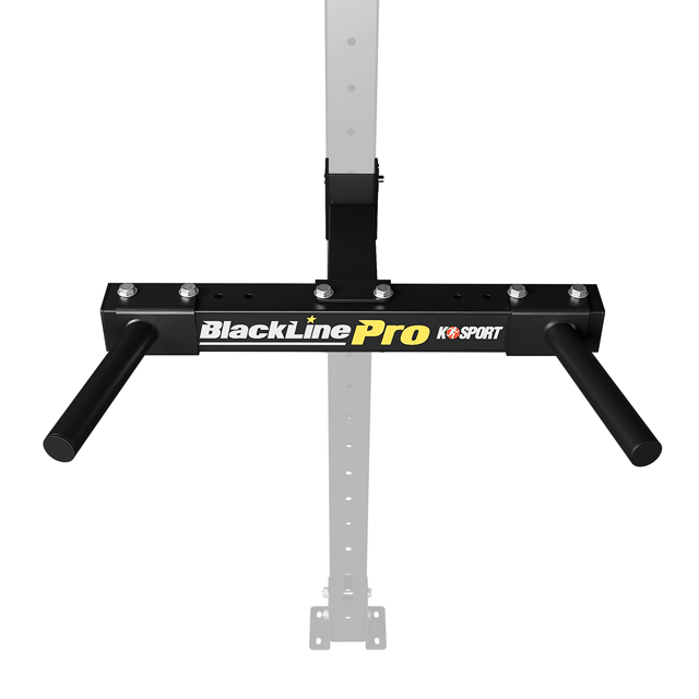 Dip Barren für Power Rack mit breitem Griffabstand und stabiler Befestigung am Rack