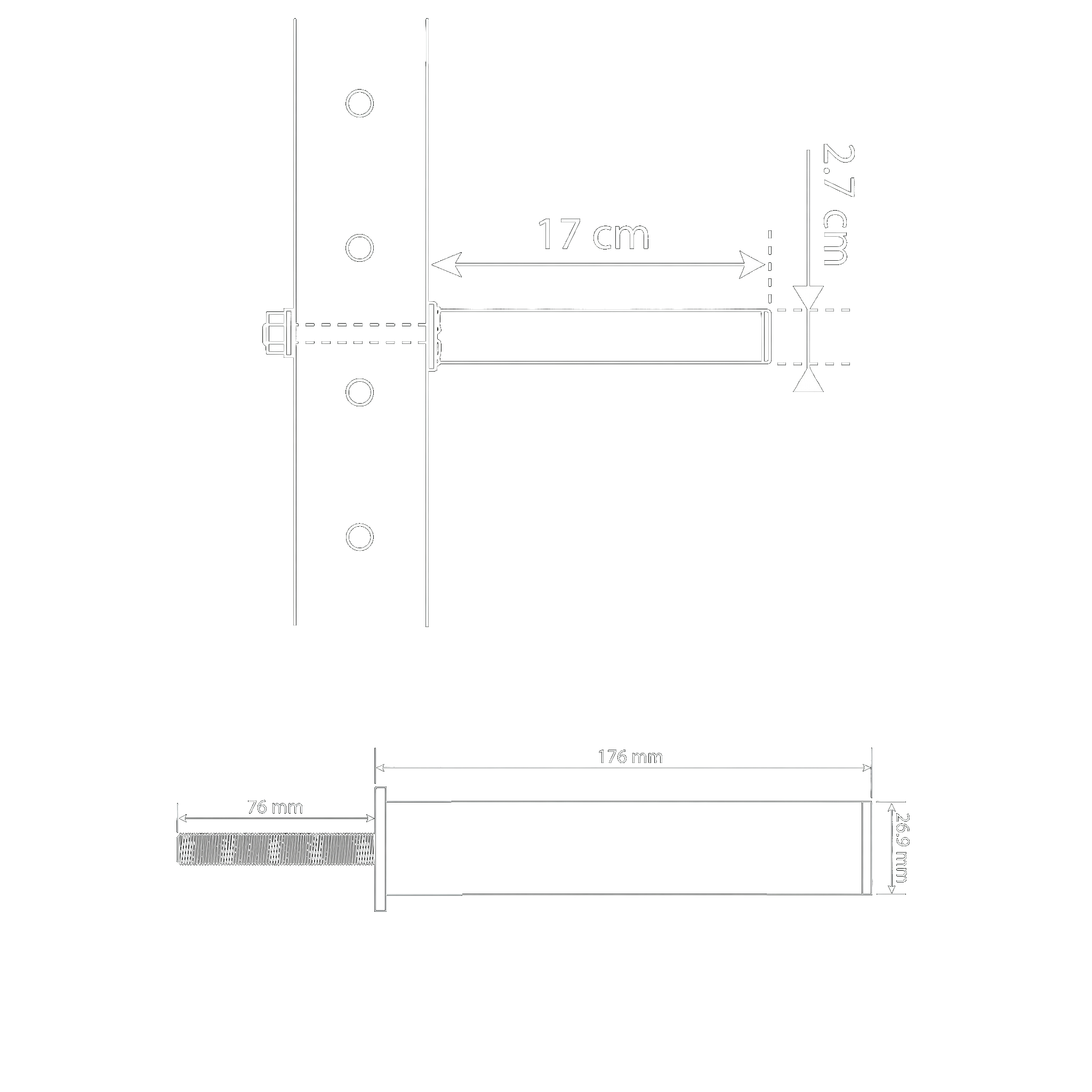 Technischen Daten - Hantelscheibenhalter für Rack & Power Rack