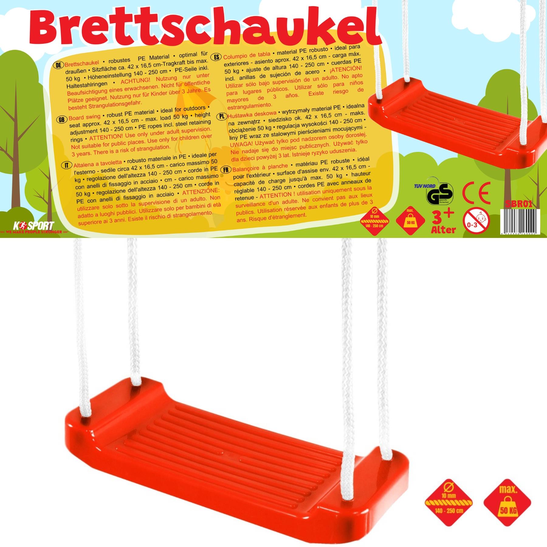 Sicherheitsinformation für Schaukeln