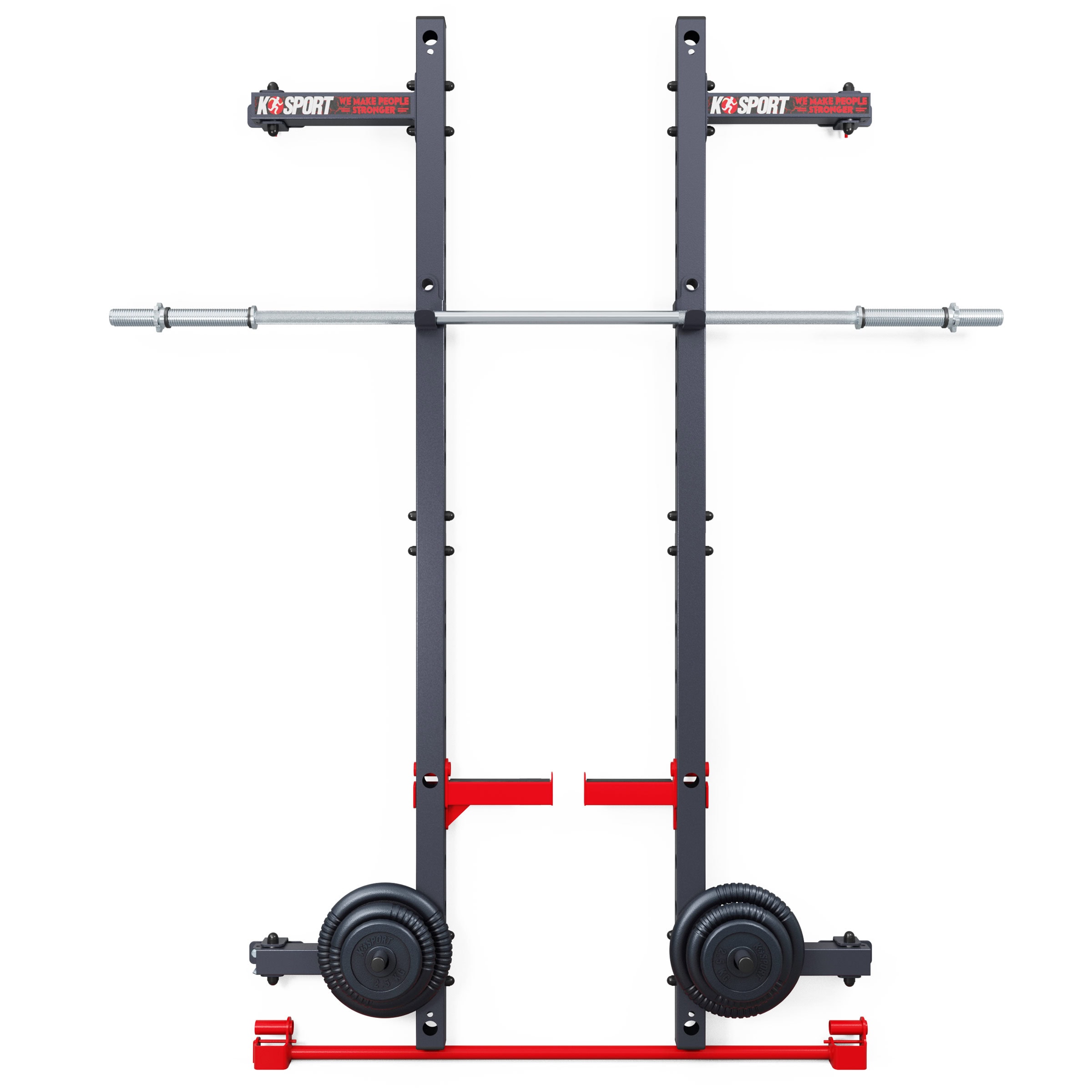 Half Rack zur Wandmontage zusammengefaltet