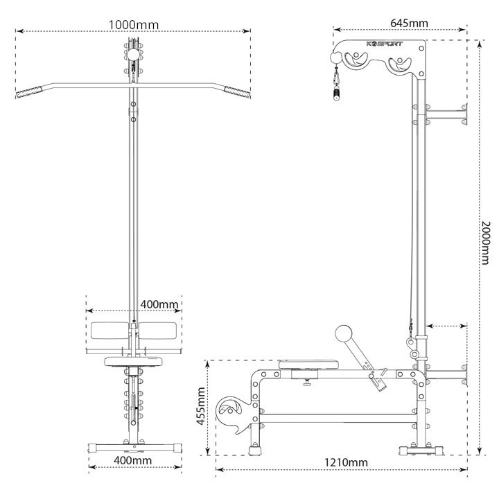 Technischen Daten - Kabelzugstation zur Wandmontage - Multi Lat Tower