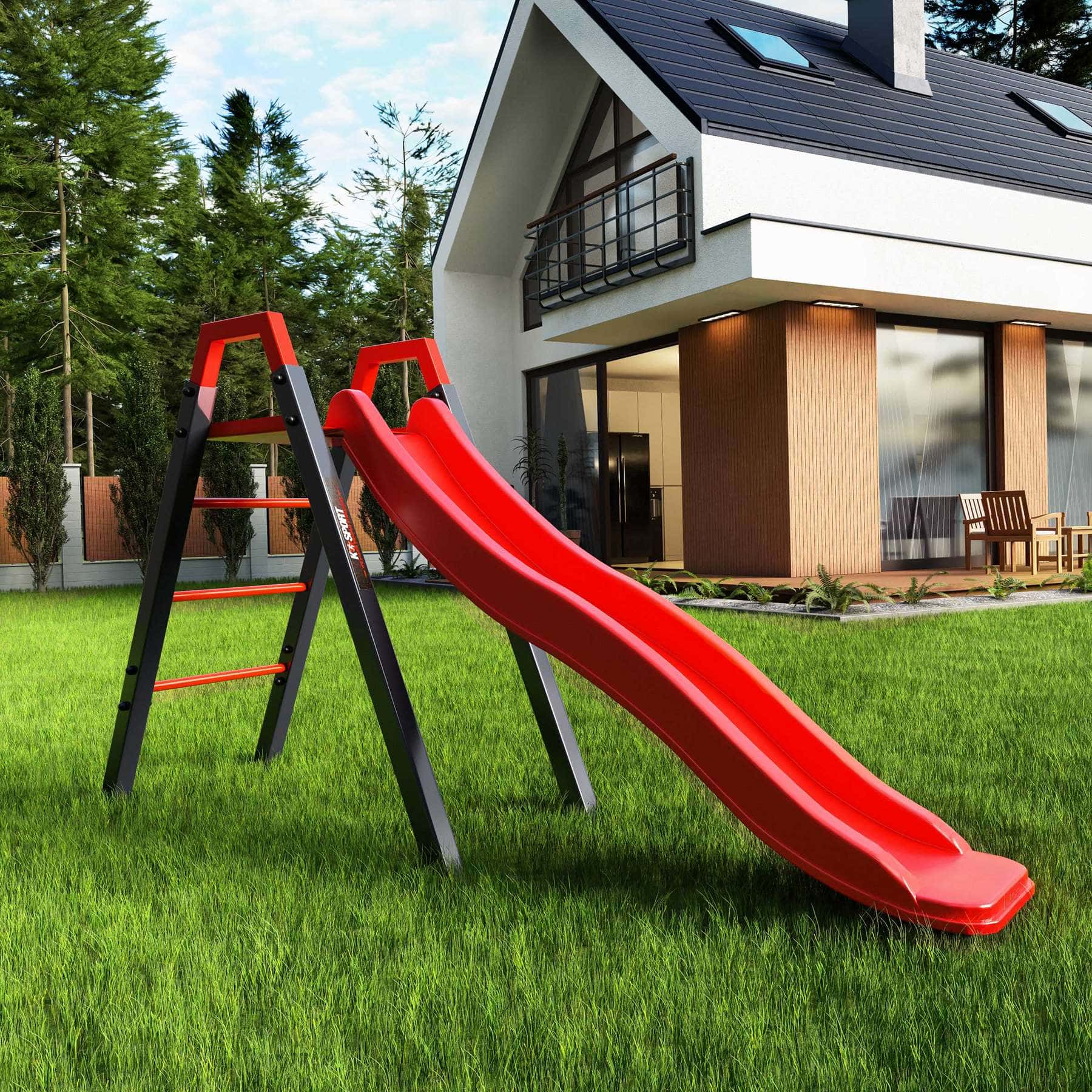 Beispielbild Kinderrutsche auf Rasen