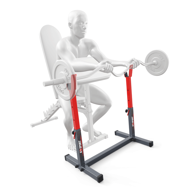 Übungen Hantelablage für Langhantel für Curls