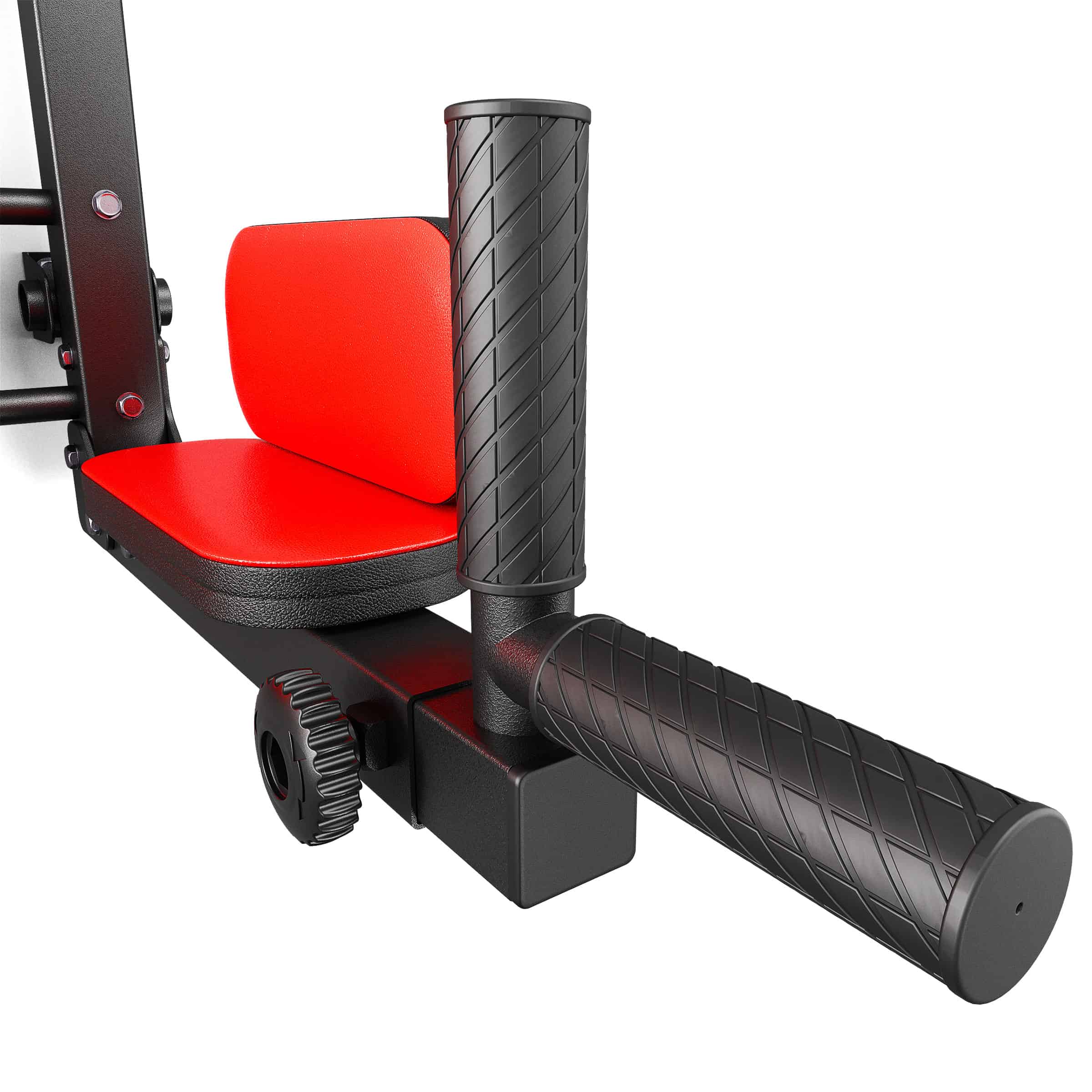 Verstellbare Dip Station mit gepolsterten Armauflagen für effektives Oberkörpertraining