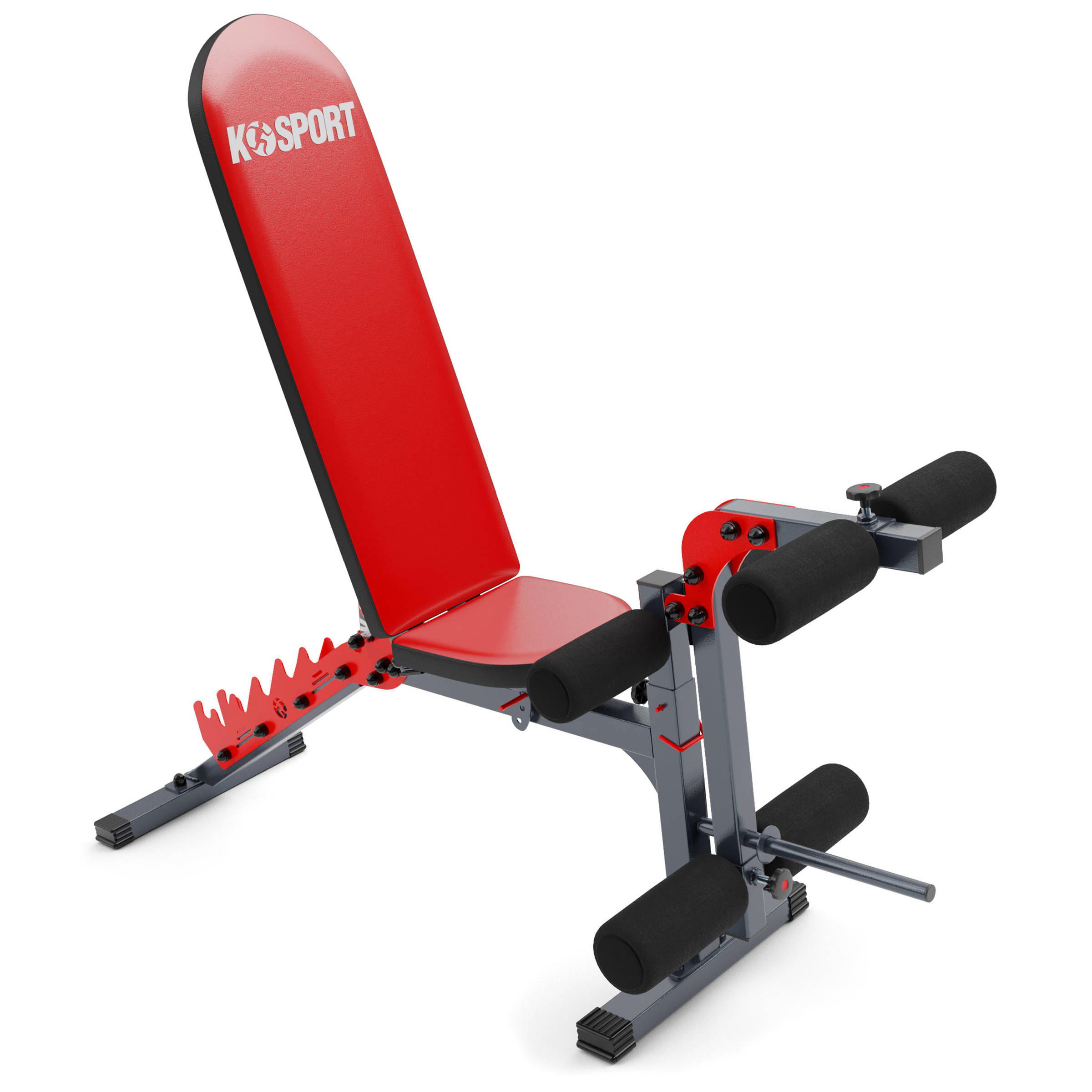 Verstellbare Hantelbank von K-Sport mit ergonomischem Design, ideal für vielseitiges Hantel- und Krafttraining