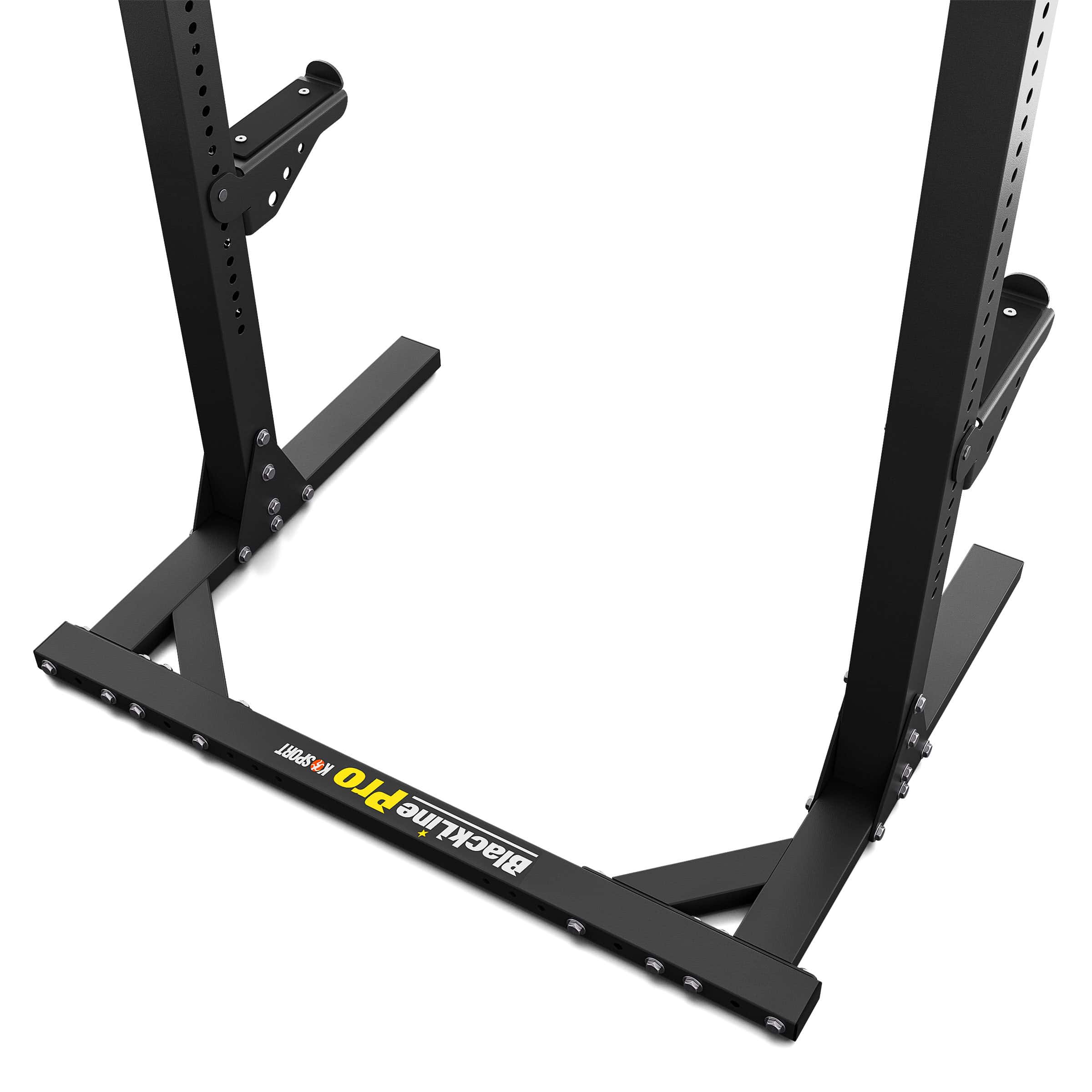 Unterer Rahmen mit Querstrebe des Blackline Pro Squat Racks für maximale Stabilität