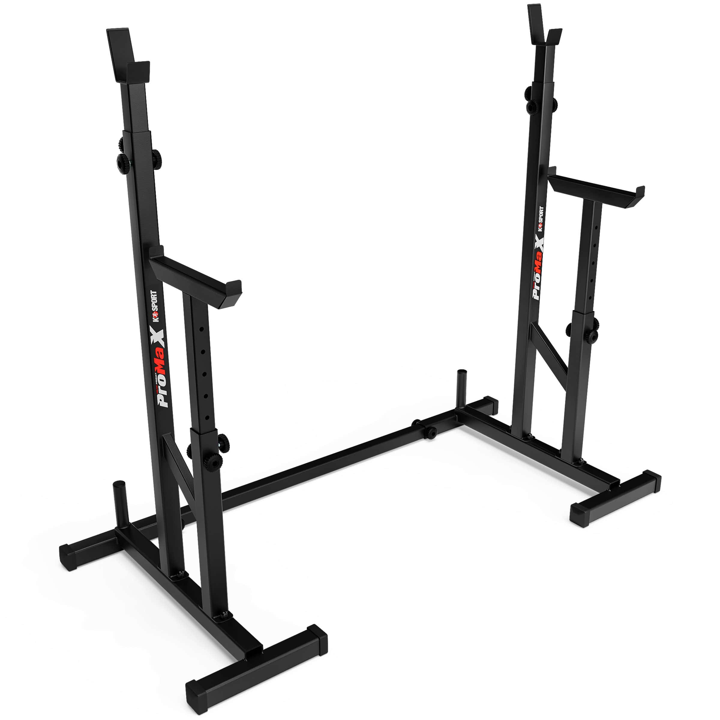 Verbundenes Multi Squat Rack mit verstellbarem Abstand zwischen den Ständern