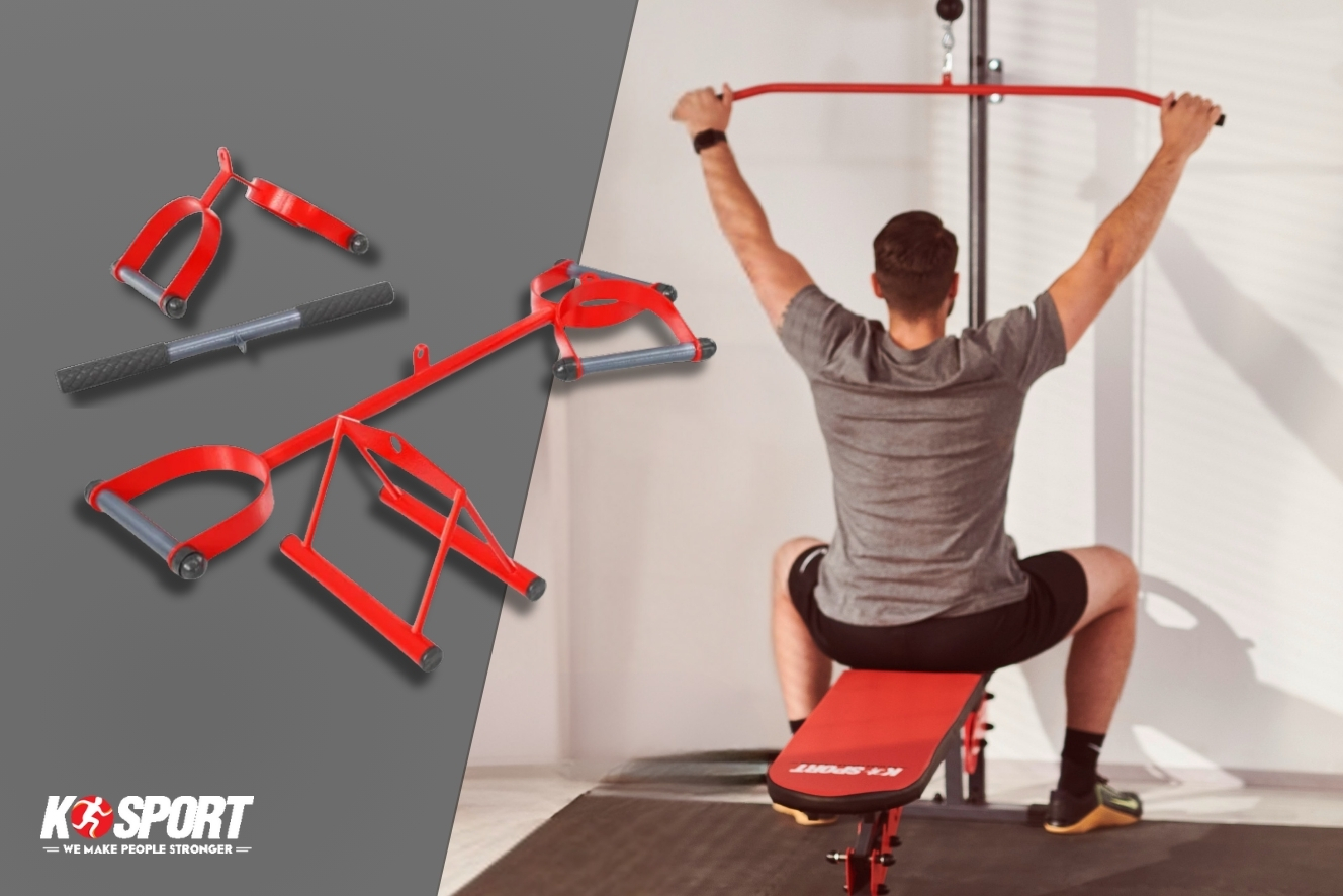 Griffvarianten für Latzug im Vergleich – K-Sport Zubehör fürs Home Gym