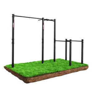 Stationäres Turngerät Garten Mit Monkey Bar Klimmzugstange + Barren